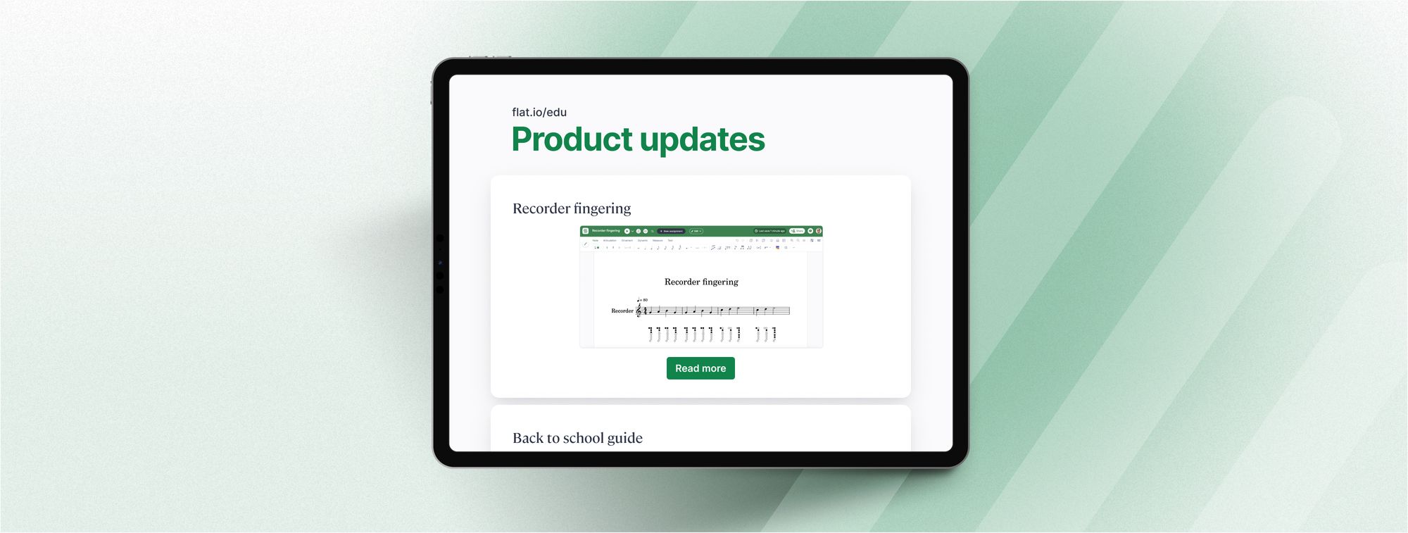 Flat for Education updates, August 2023: Recorder fingering, new instruments, back-to- school guide, and more!